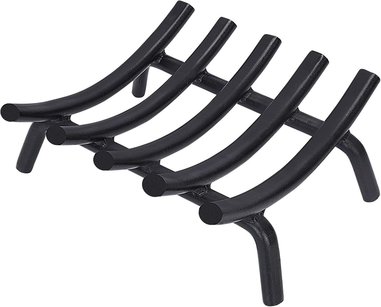 Fireplace Grate 14 Inch Solid Round Steel Heavy Duty Design