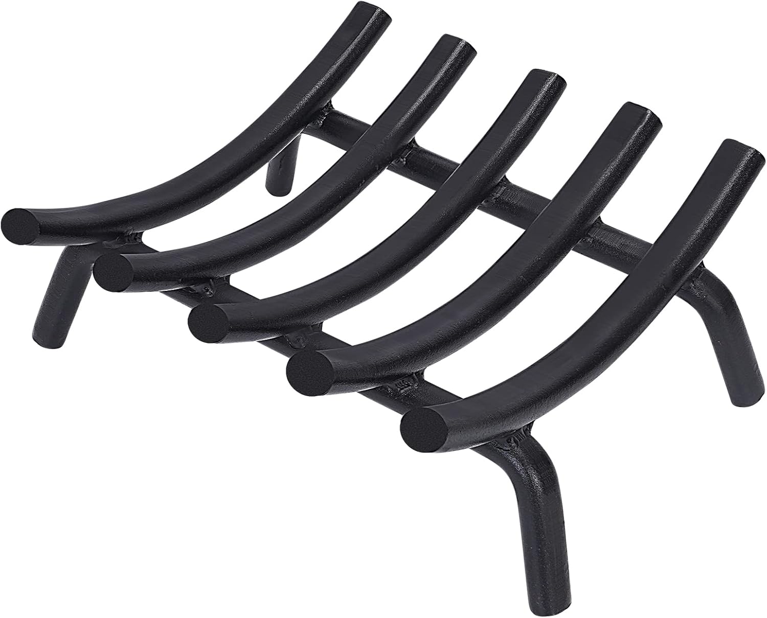 Fireplace Grate 14 Inch Solid Round Steel Heavy Duty Design