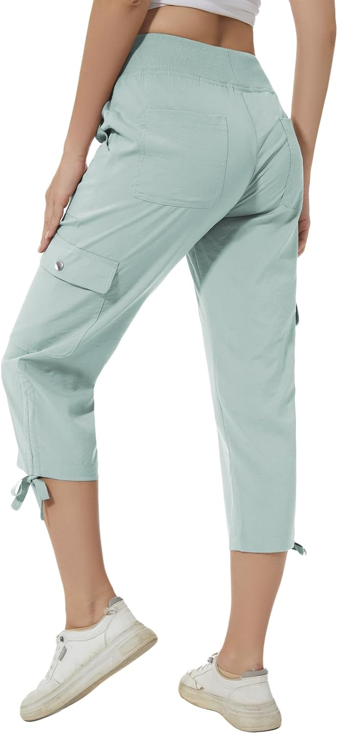 YuKaiChen Women's Capris Hiking Pants for Outdoor Activities