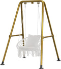 Hammock Chair Stand Gold - Heavy-Duty Steel 300LB Capacity
