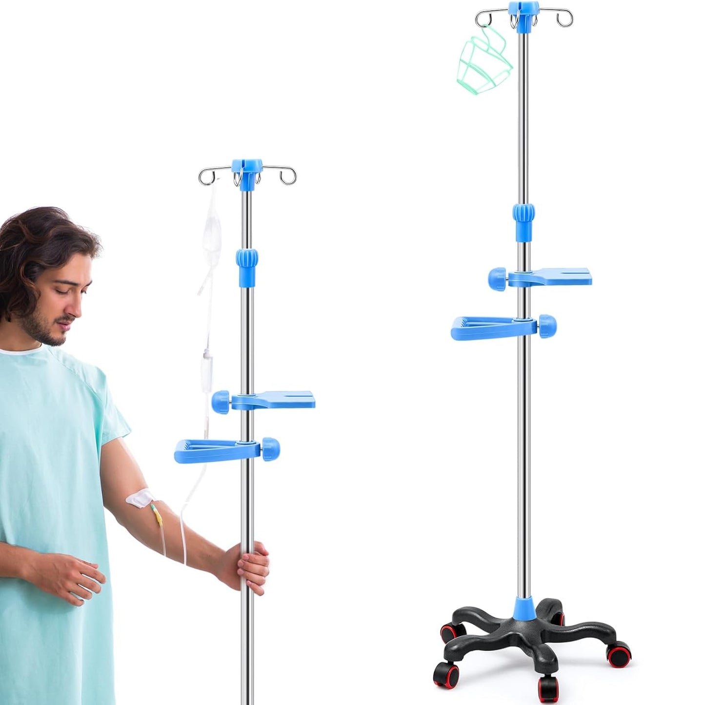 Thyle IV Pole with Wheels for Adjustable Height and Stability