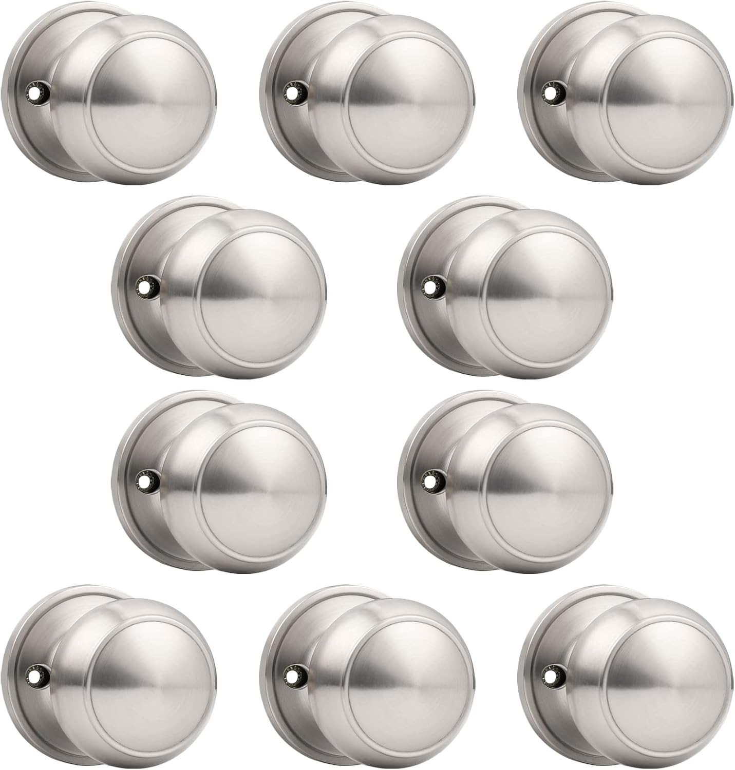 Probrico Dummy Door Knob Set for Interior Doors - 10 Pack