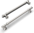 Amerdeco Brushed Satin Nickel Cabinet Pulls 6.3 in Hole Center