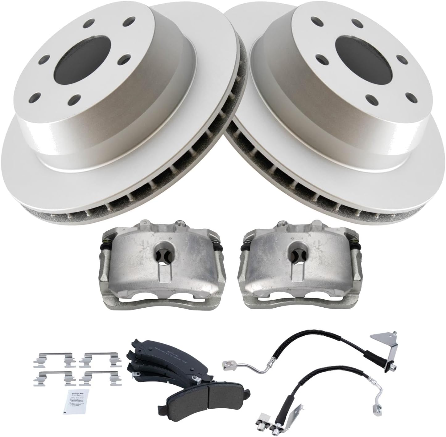 TRQ Rear Brake Pad & Rotor Kit for Chevrolet Express 1500