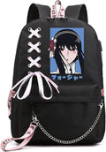 ISaikoy Anime Anya Forger Backpack Bookbag Daypack Laptop Bag - USB