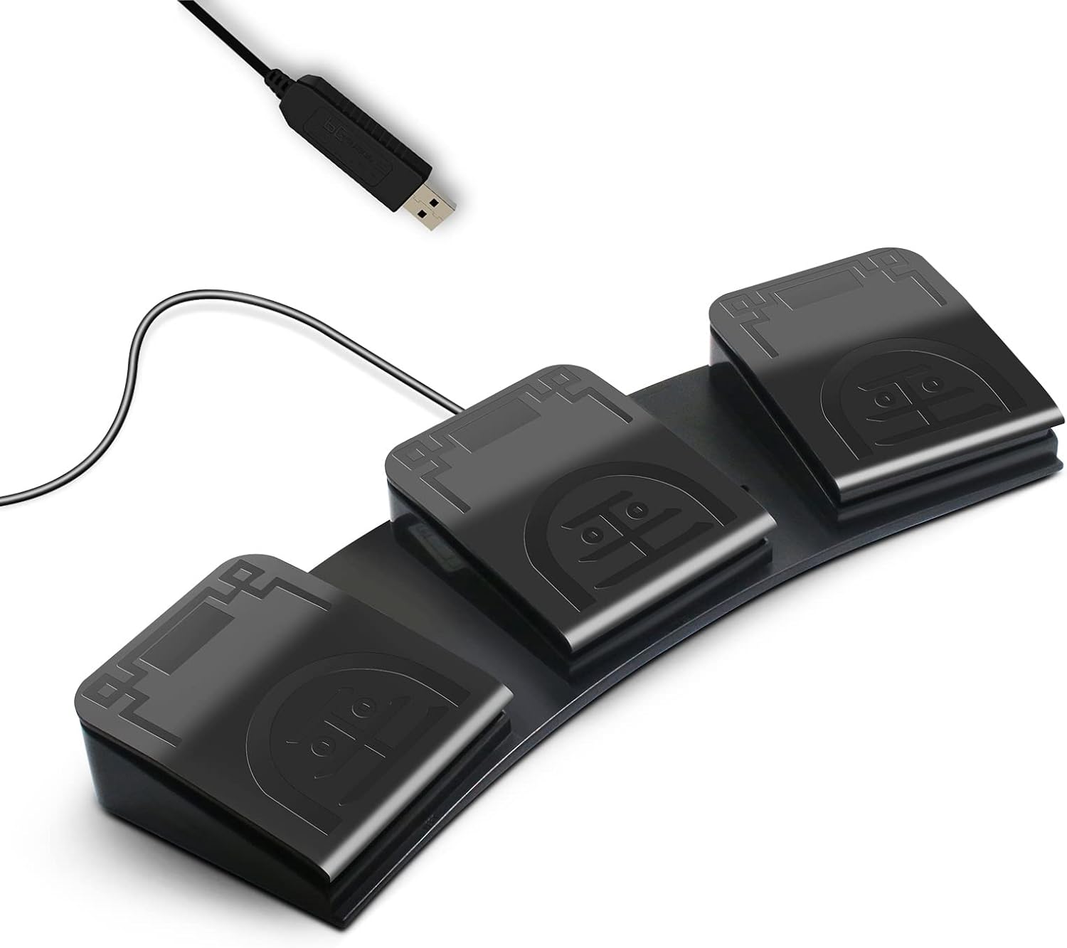 USB Foot Pedal PC 3 Key Programmable Switch for Control Tasks