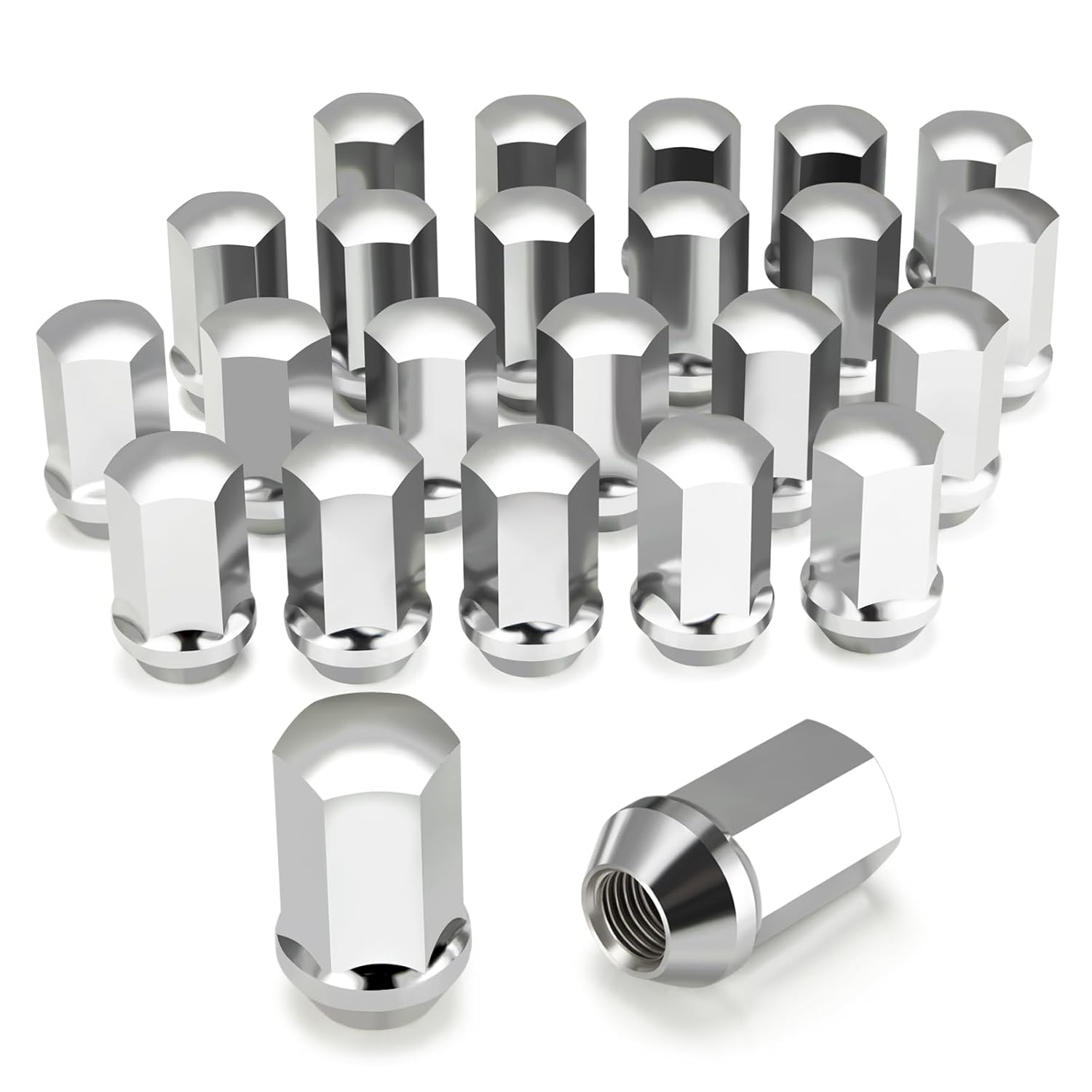 Kadrick 24pcs 14x1.5 Stock Lug Nuts for Chevy GMC Vehicles