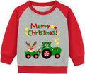 Toddler Boy Christmas Sweatshirt Raglan Long Sleeve - Cozy Holiday Top