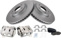 TRQ Front Brake Pad & Rotor Kit Compatible with 2011-2014 Honda