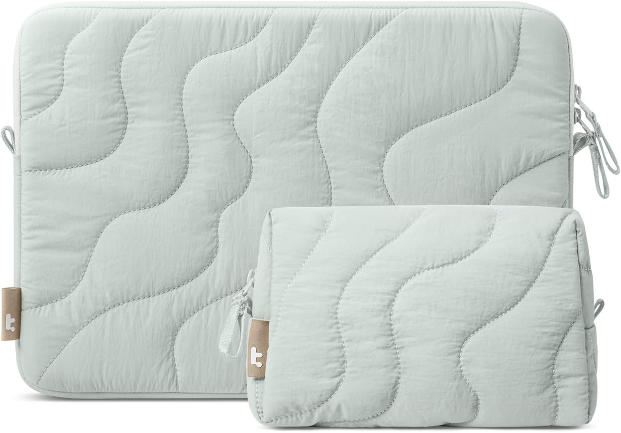 tomtoc 360 Protective Puffy Laptop Sleeve Set for 14-inch Devices