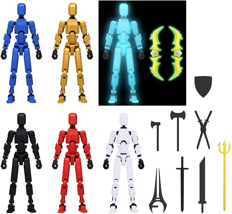 Lucky 13 Nova Titan Action Figure, 3D Printed, Multi-Jointed