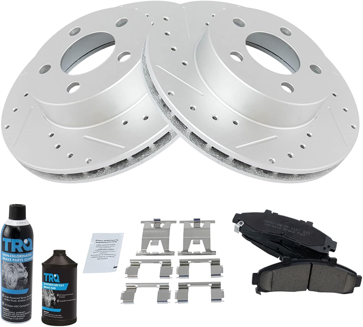 TRQ Front Brake Pad & Rotor Kit for Ford Explorer & Ranger