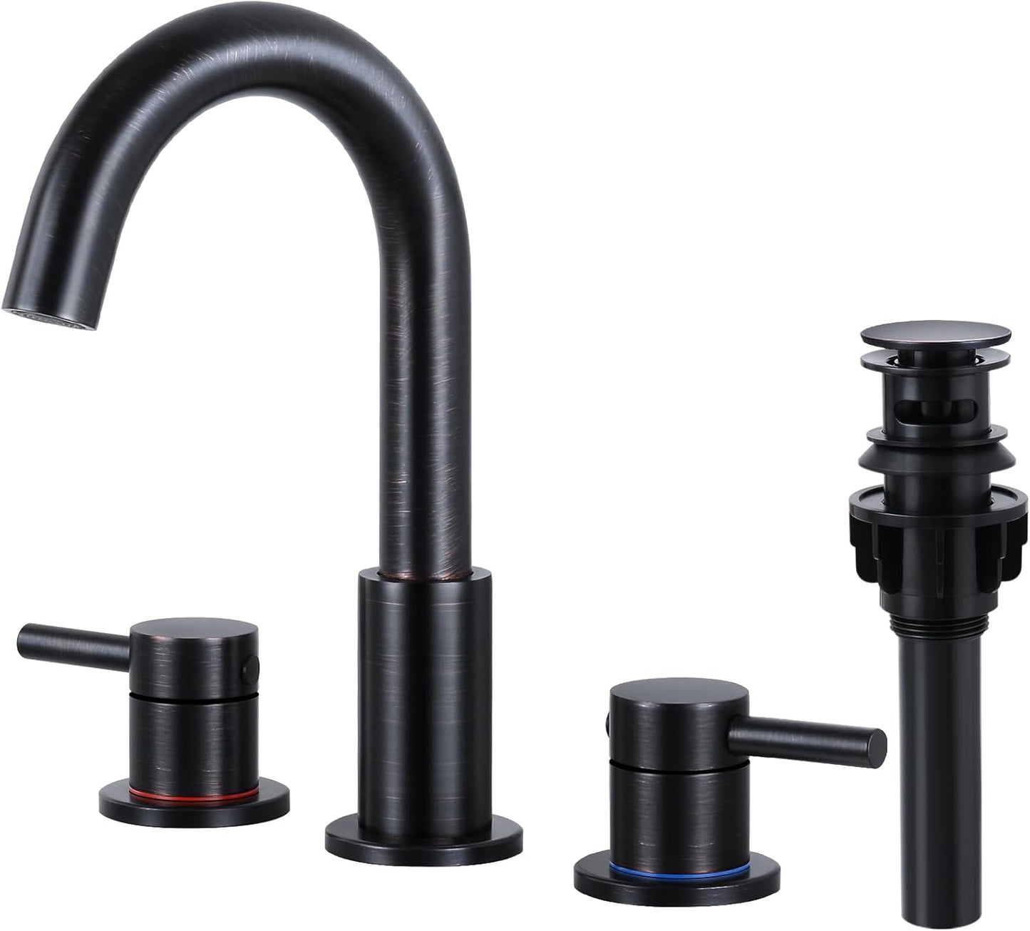 FGKQ Oil Rubbed Bronze Bathroom Faucet with Pop Up Drain