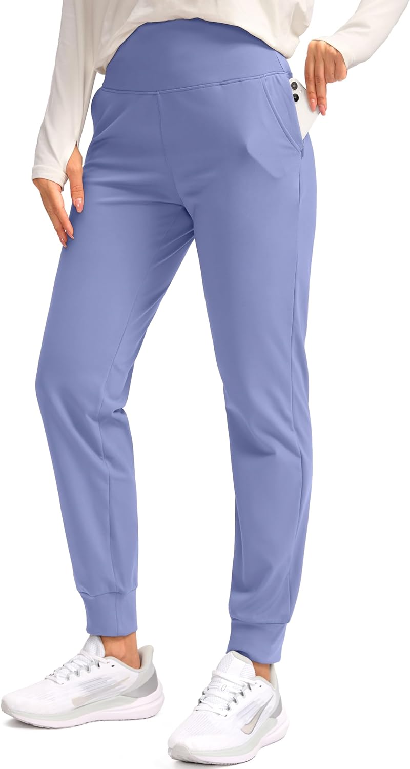 SANTINY Women's Fleece Lined Joggers for Winter Hiking and Running