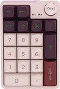 Mechanical Wireless Rechargeable Numeric Keypad - Compact 19-Key