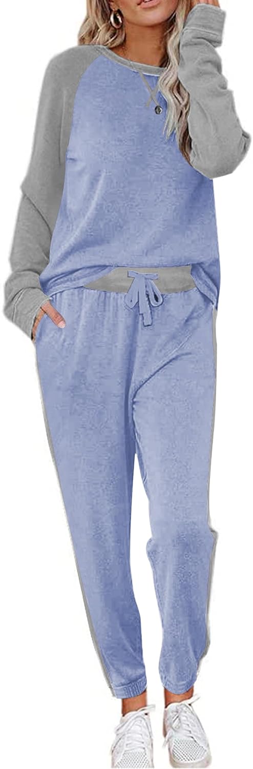Ekouaer Women's Pajama Set Long Sleeve PJs for Comfort