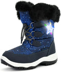 Light Up Kids Mountain Snow Boots - Warm, Water-Resistant Style