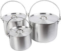 Lightweight Aluminium Camping Pot for Gas Stoves by AceCamp