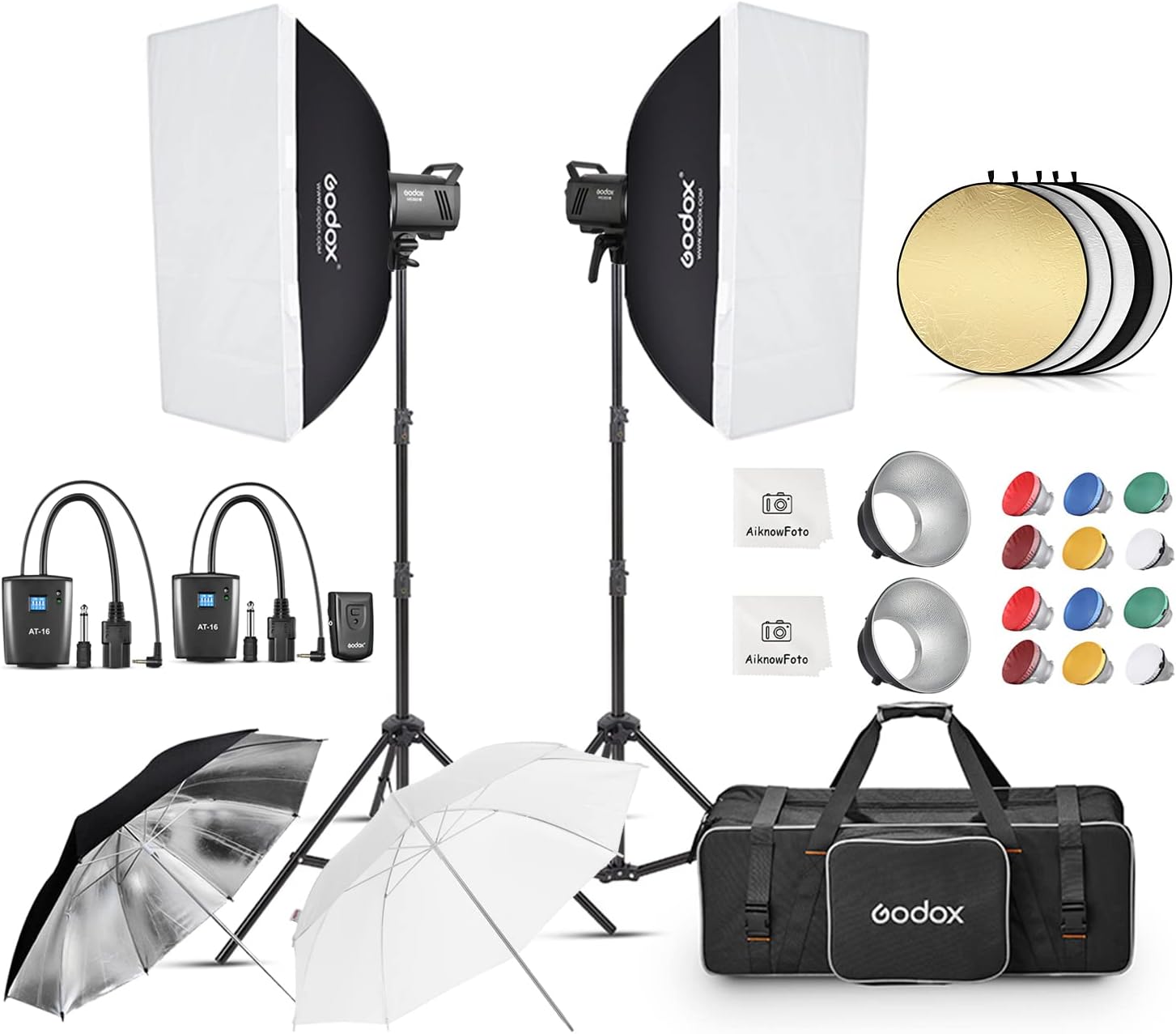 Godox MS300V Studio Strobe Flash Light Kit for Photography