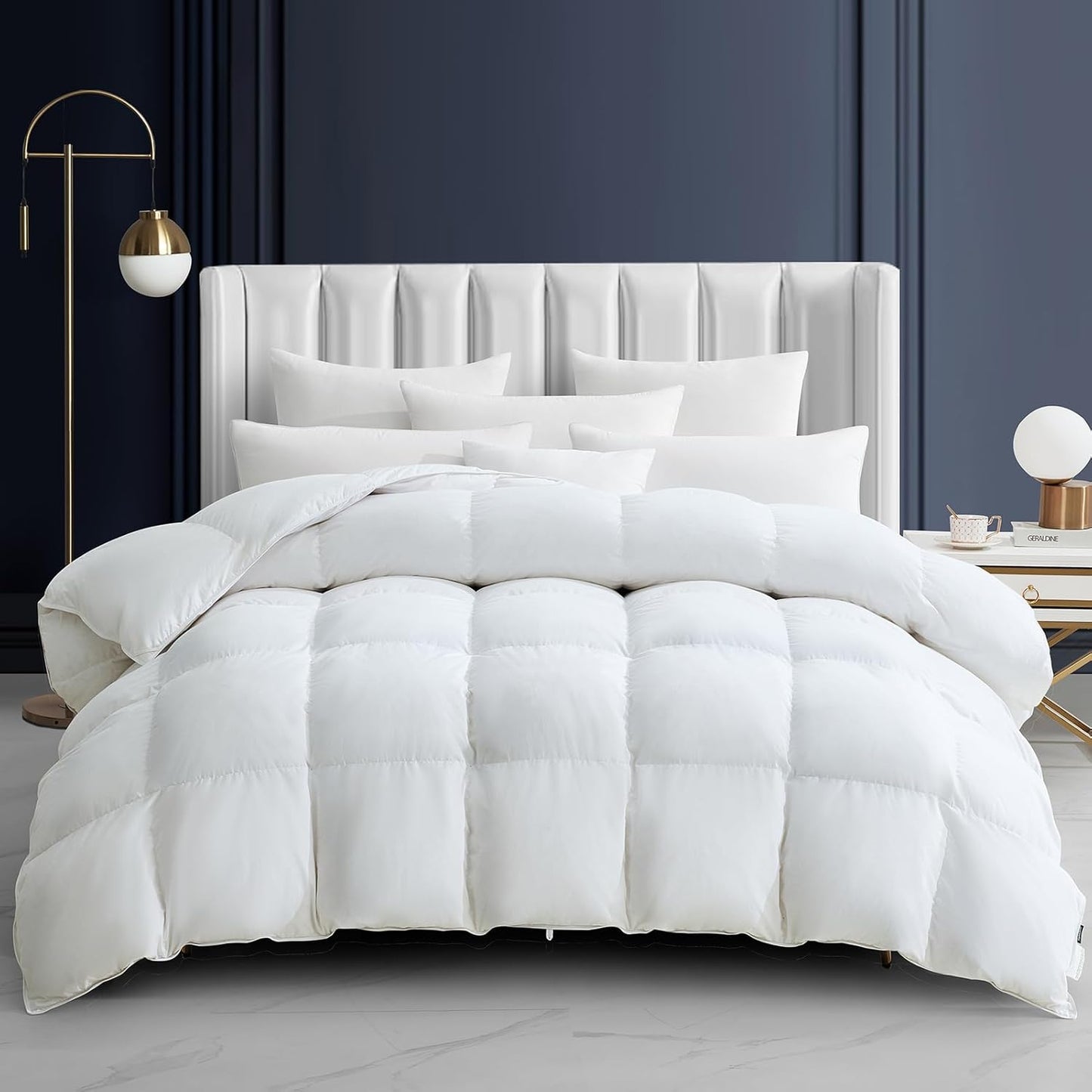 Queen Feather Down Comforter for Luxurious Sleep Experience