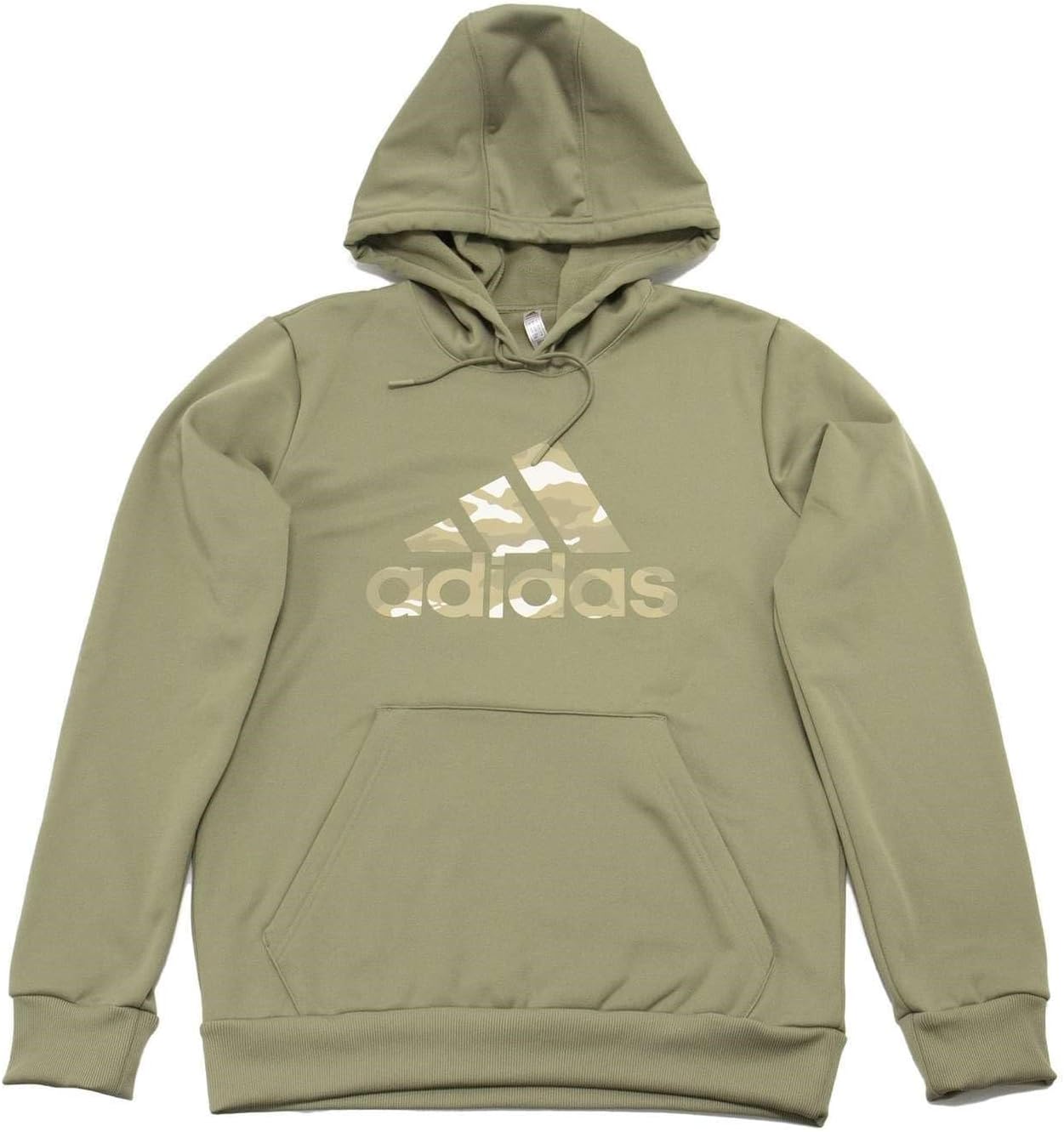 adidas Men's Camo Logo Fill Basketball Hoodie - Orbit Green
