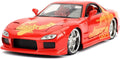 Jada Orange Julius Mazda RX-7 1/24 Diecast Model - Movie Accurate