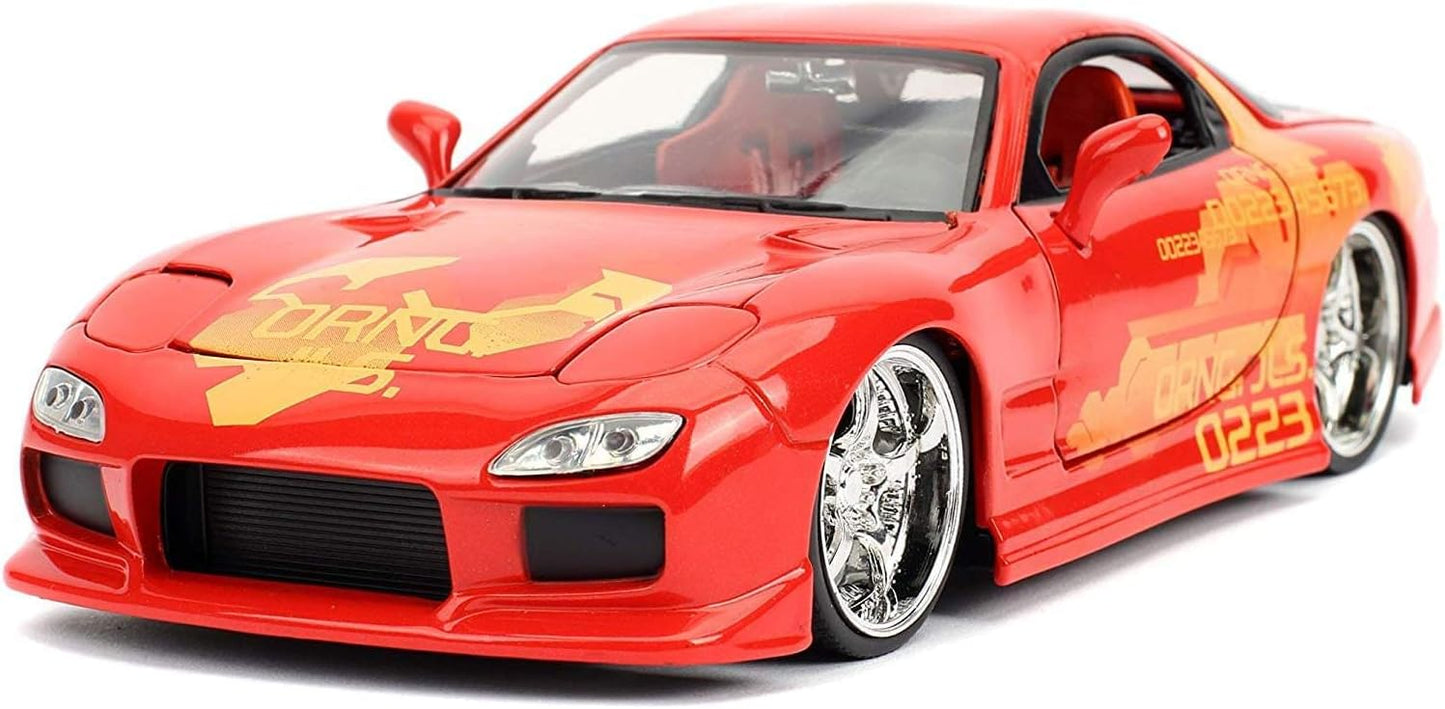 Jada 1/24 Mazda RX-7 Diecast - Fast & Furious Movie Car