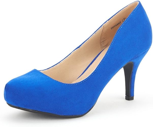 DREAM PAIRS Tiffany Women's Elegant Low Stiletto Heel Pumps