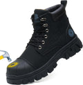 Waterproof Steel Toe Boots For Men 6 in Leather - Durable Comfort