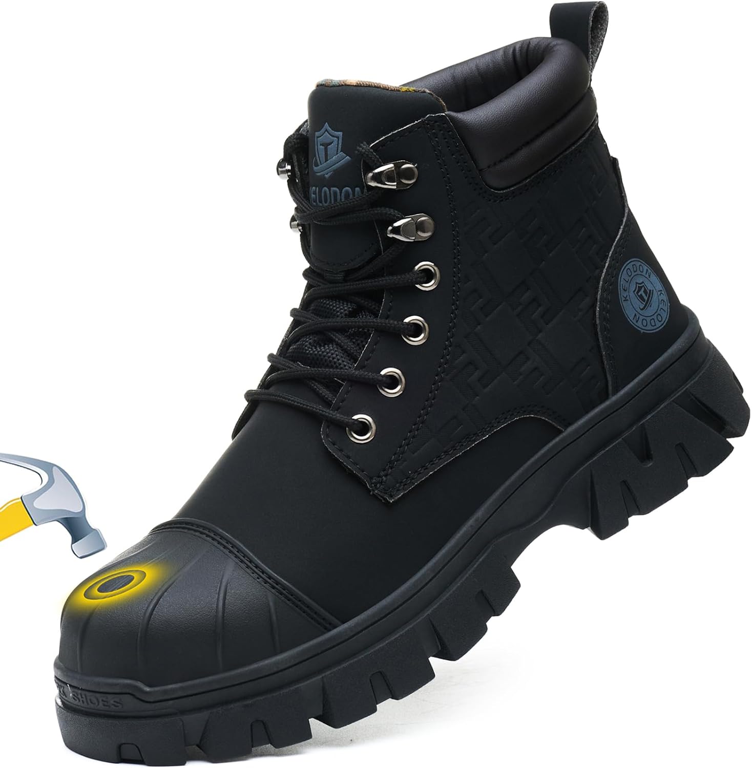 Waterproof Steel Toe Boots For Men - Lightweight Safety Work Boots