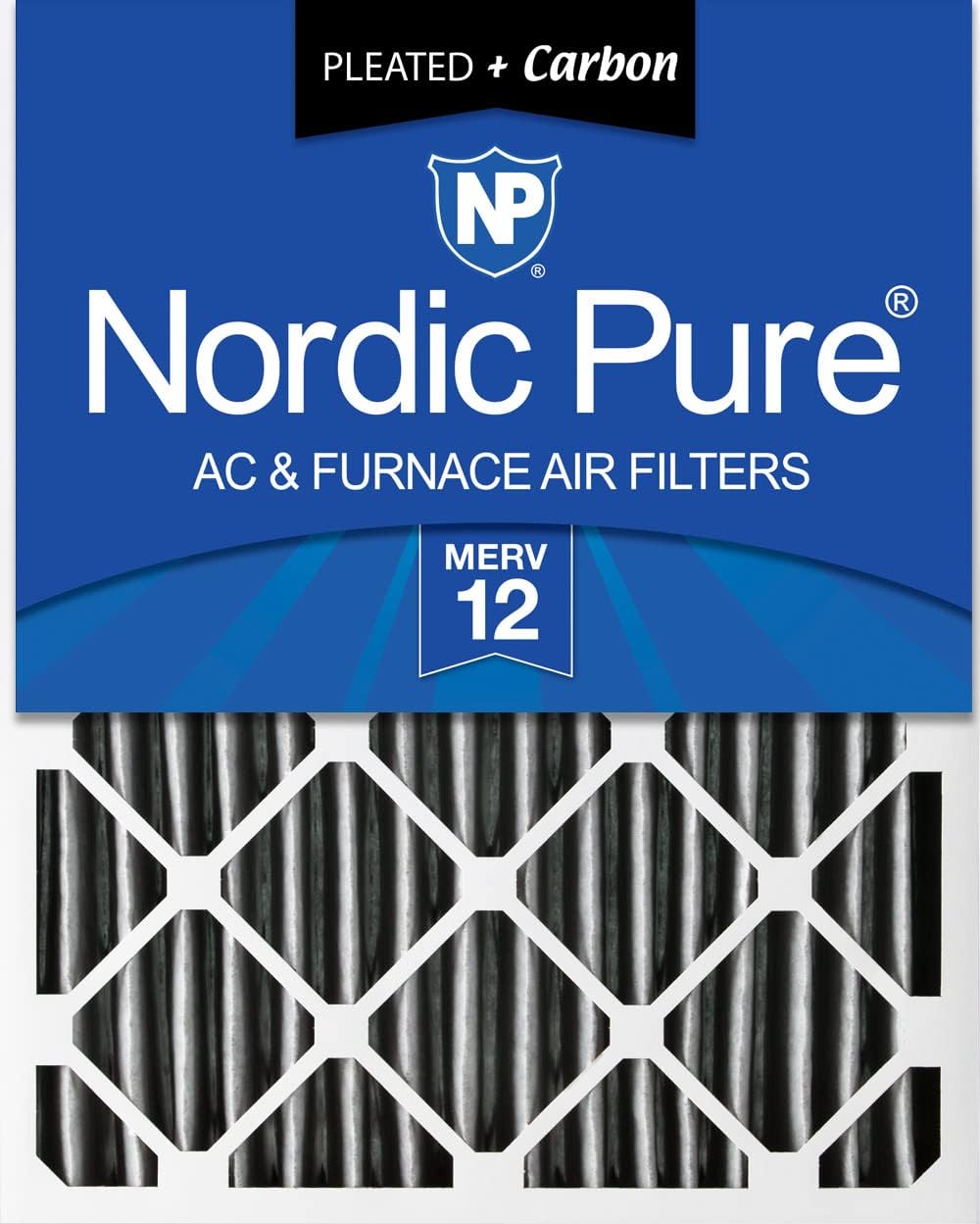 Nordic Pure 16x20x4 Pleated Air Filter with MERV 12 Rating