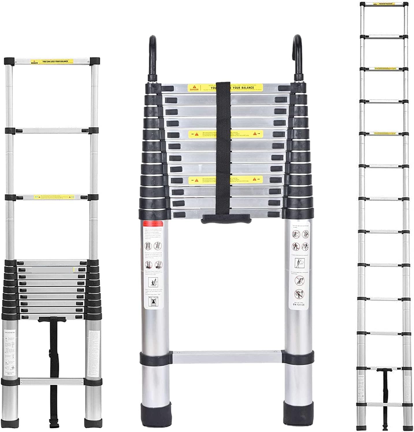 16.5ft Telescoping Ladder for Home and Outdoor Use
