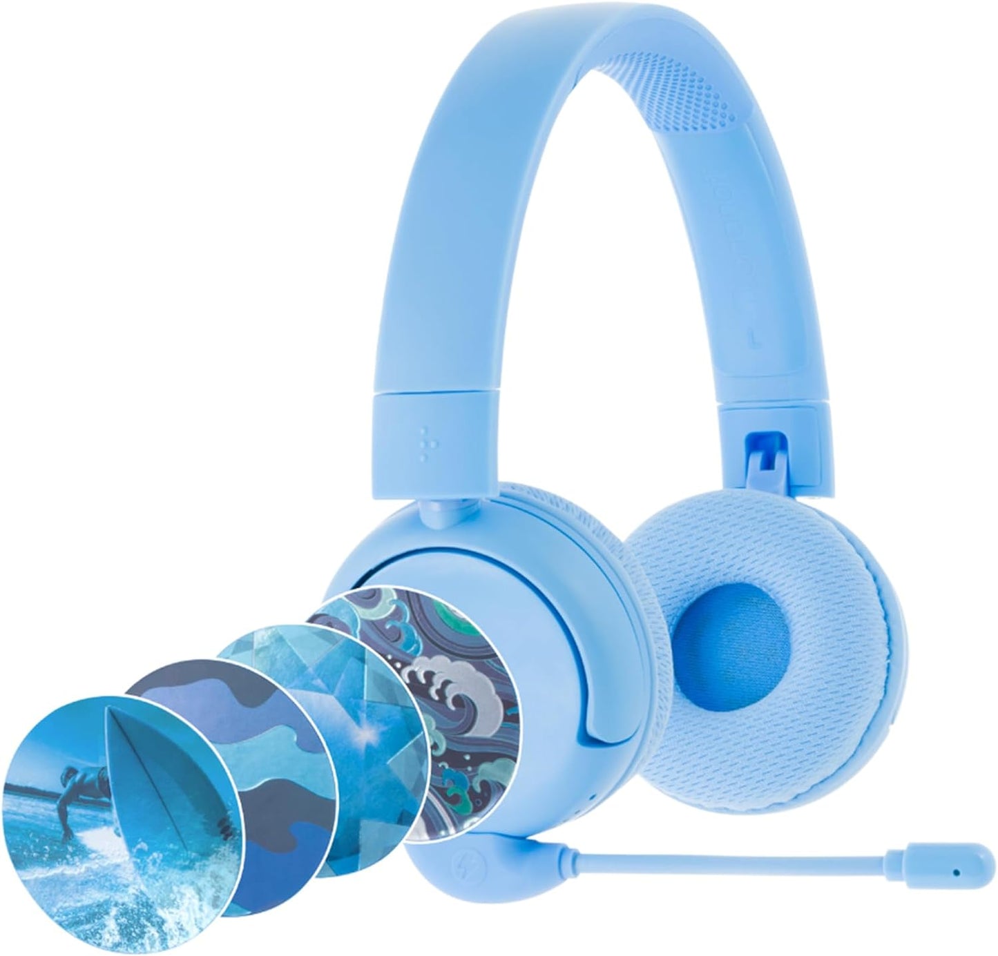 ONANOFF Blue Kids Headphones | Boom Microphone