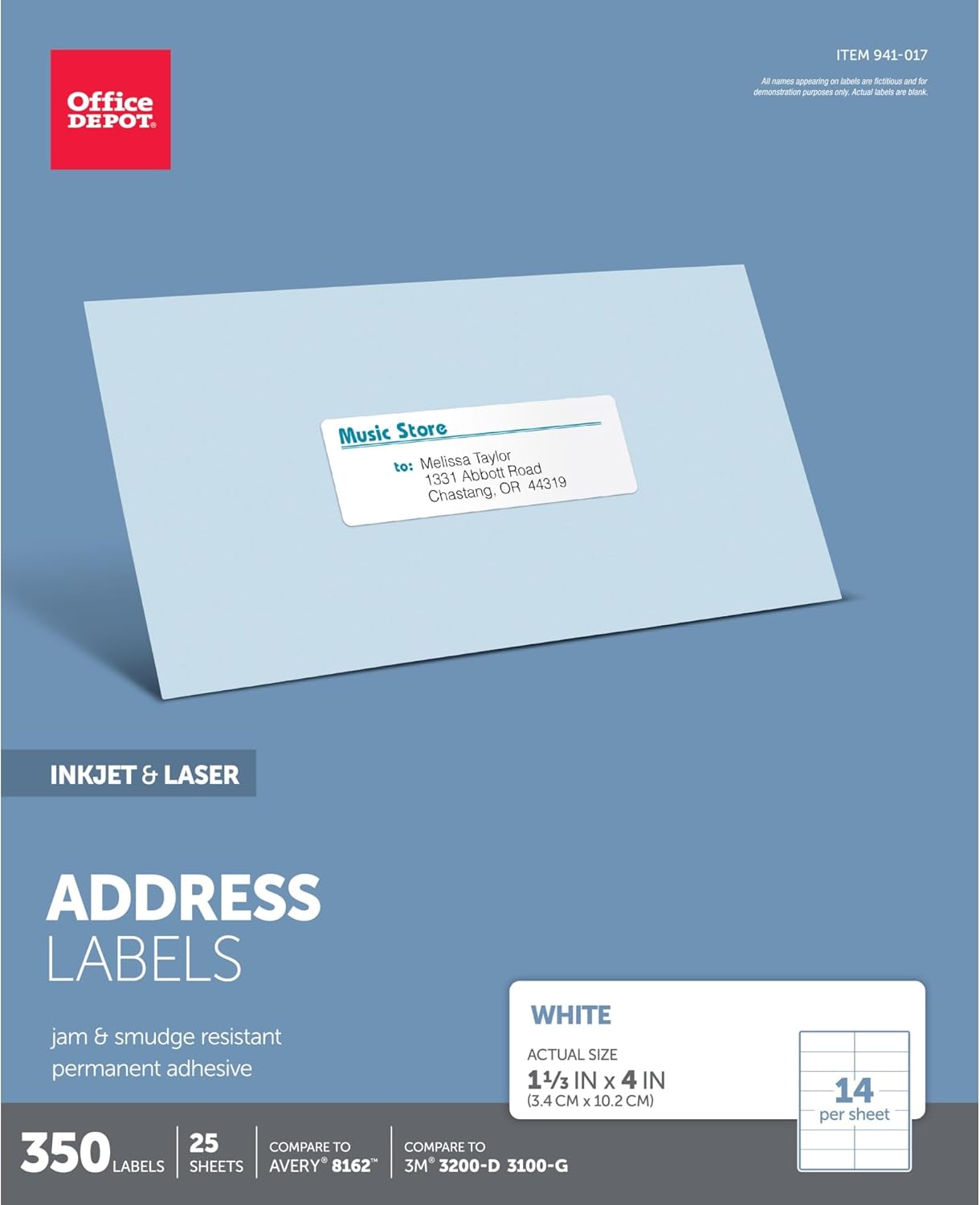 Office Depot White Address Labels, 350-Pack - Print with Precision!