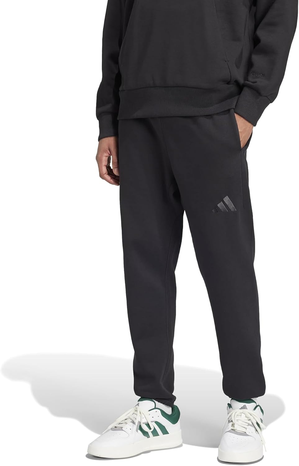 adidas Men's All Szn Fleece Regular Tapered Pants for Comfort
