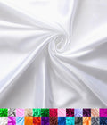 Satin Fabric 60in Wide Roll White - Shiny Luxury 50 yd