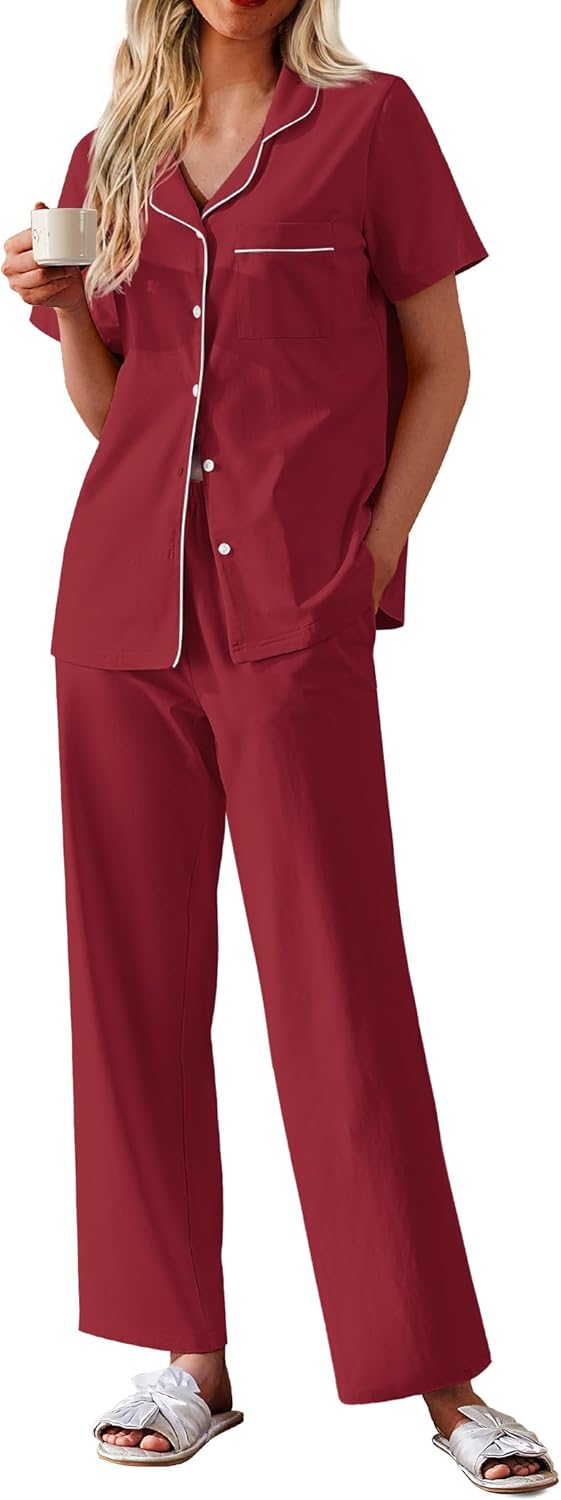 Ekouaer Women's Cotton Pajamas Set for Ultimate Comfort and Style