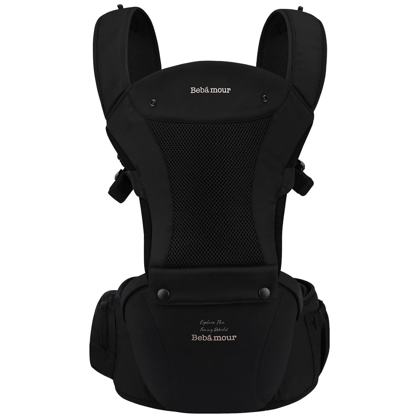 Bebamour Baby Carrier with Hip Seat for Newborn to Toddler