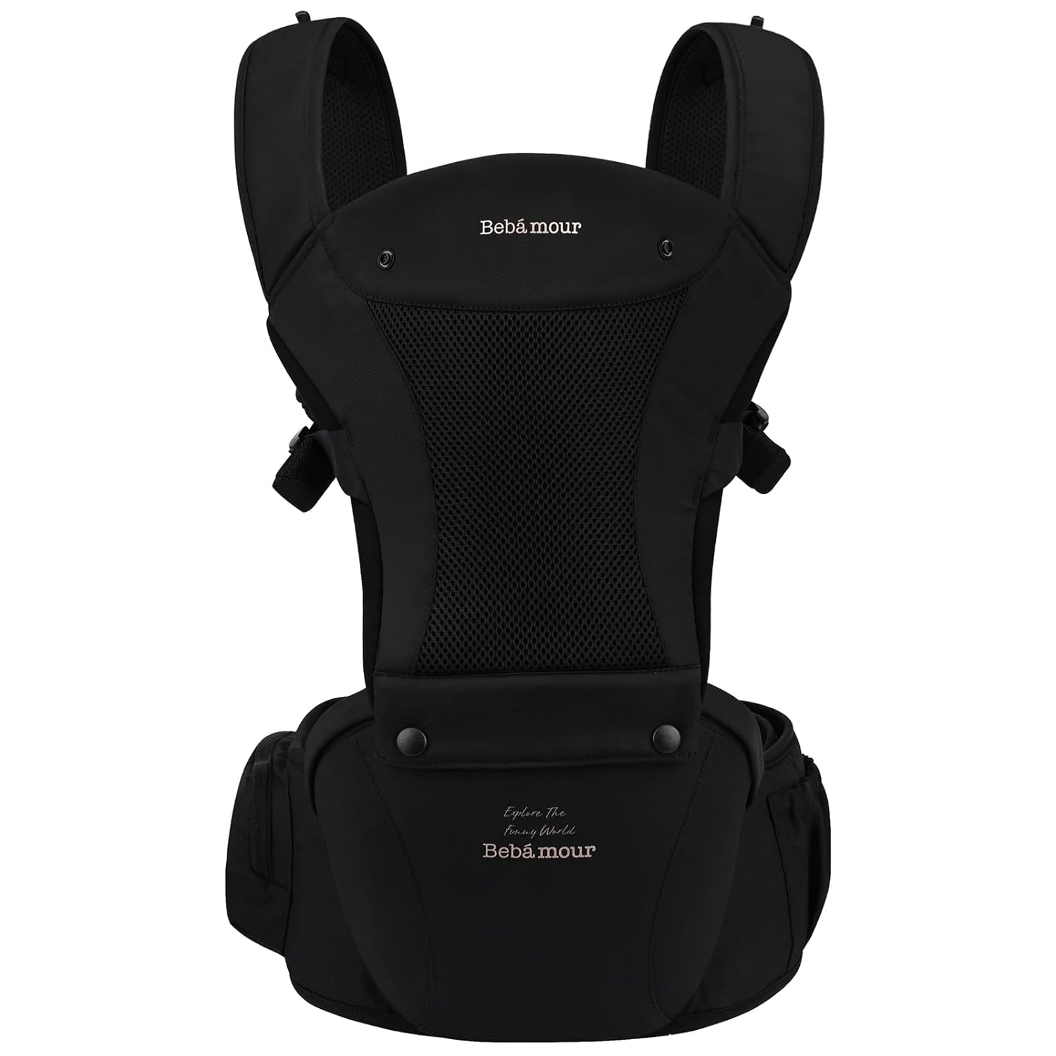 Bebamour Baby Carrier with Hip Seat for Newborn to Toddler