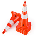RoadHero 6 Pack Traffic Cones 28 in - High Visibility Safety Cones
