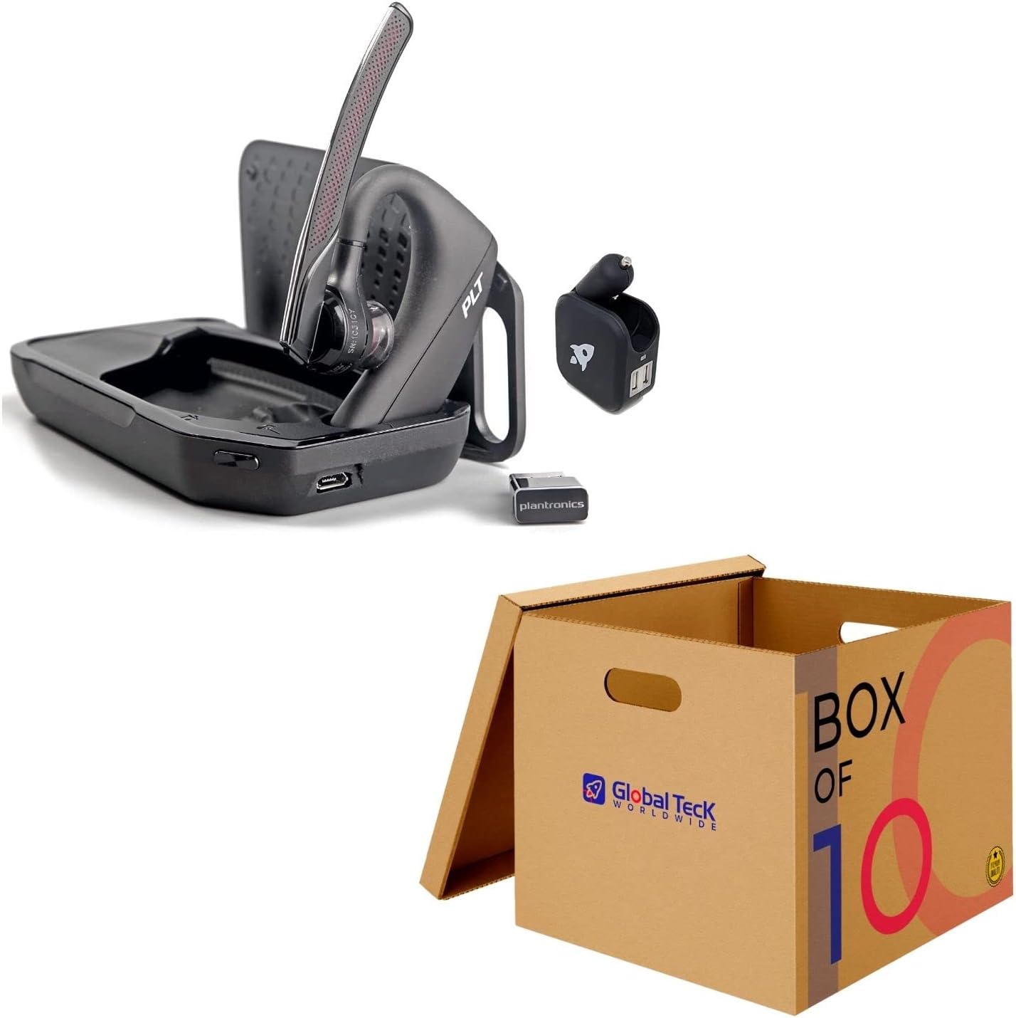 10 Poly Voyager 5200 UC Bundles - Wall Chargers & More!