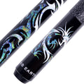 58 in Hand-Painted 2-Piece Billiard Pool Cue Stick - Classic Grip
