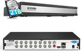 ZOSI 16 Channel H.265+ 1080P Lite Hybrid DVR - 2TB Included