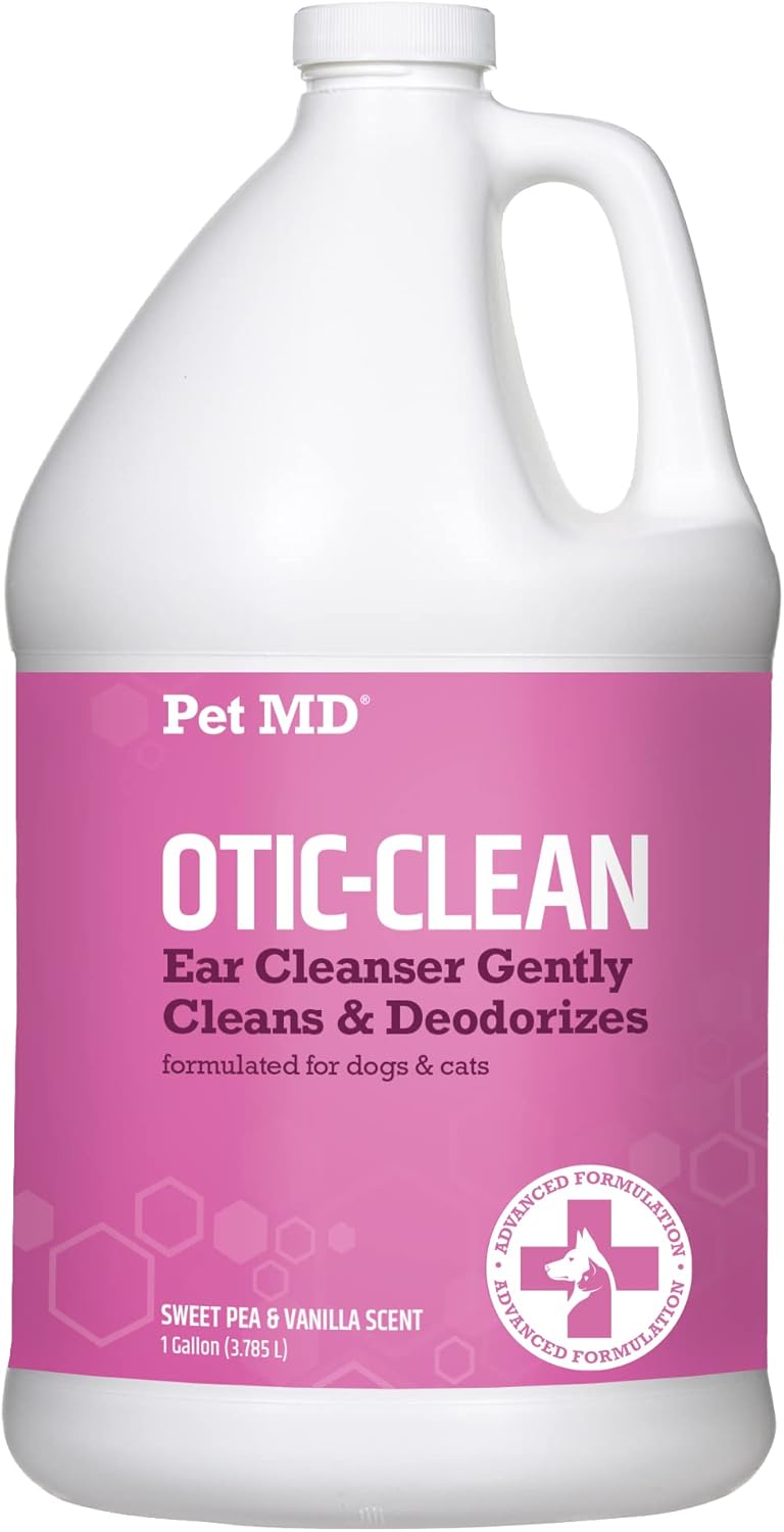 Pet MD Otic-Clean Dog Ear Cleaner for Itch, Odor & Wax Buildup