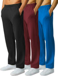 Ultra Performance 3 Pack Mens Sweatpants - Wide Leg Open Bottom Lounge