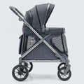 Charcoal Gray Multi-Use Kids Wagon Stroller - Foldable All-Terrain