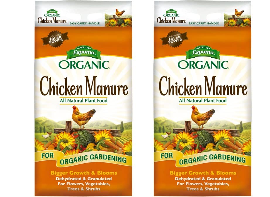 Espoma Organic Chicken Manure Fertilizer for All Plants 25 lb