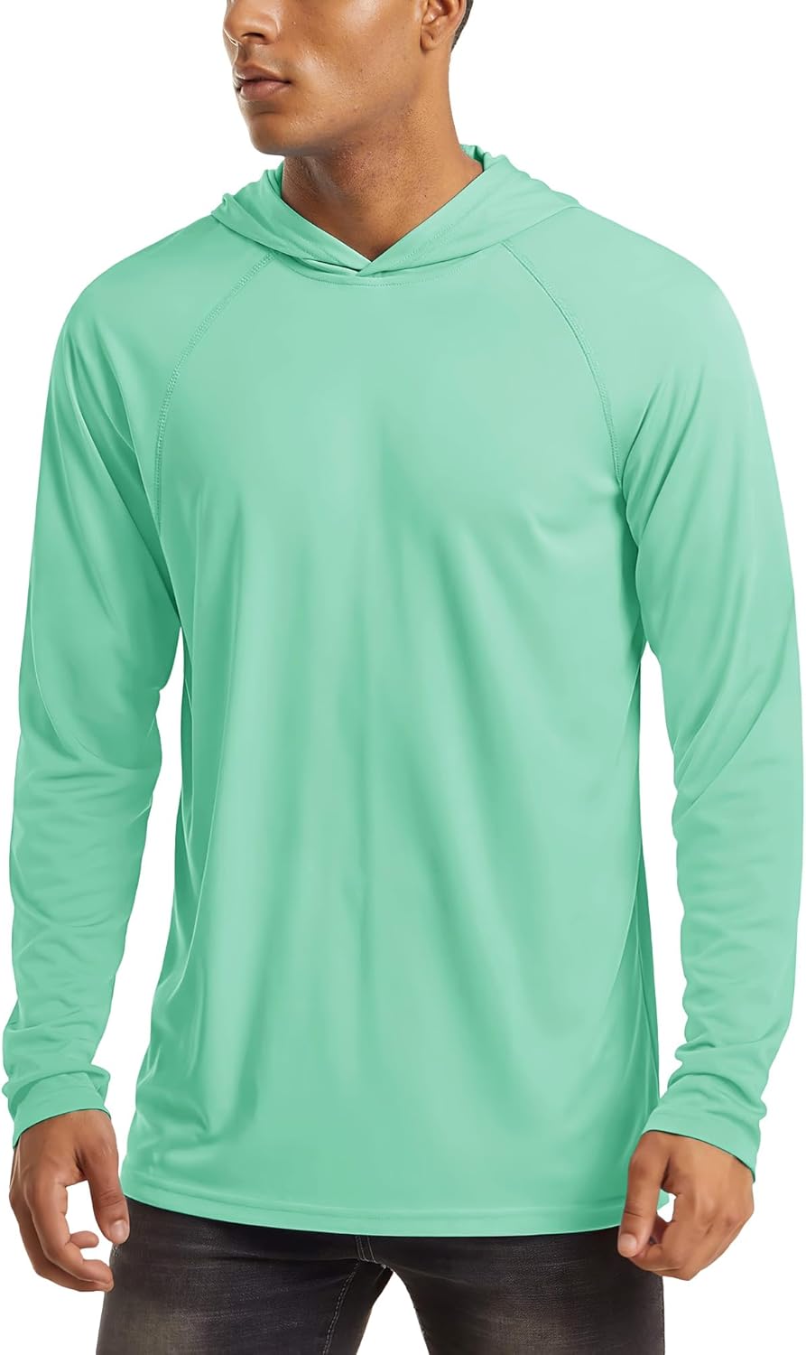 MAGCOMSEN Men's Hooded UPF 50+ Sun Protection T Shirts