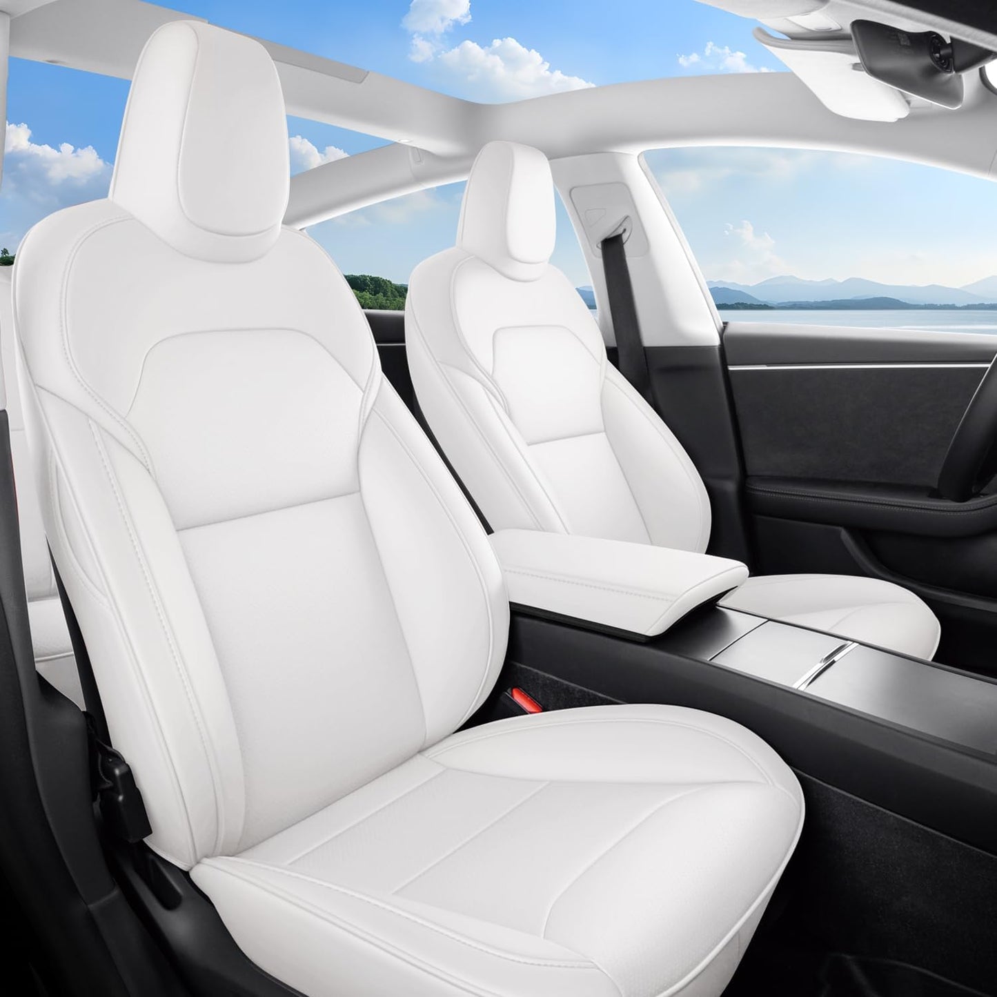 2024 Tesla Model 3 Highland Nappa Leather Seat Covers Full Set