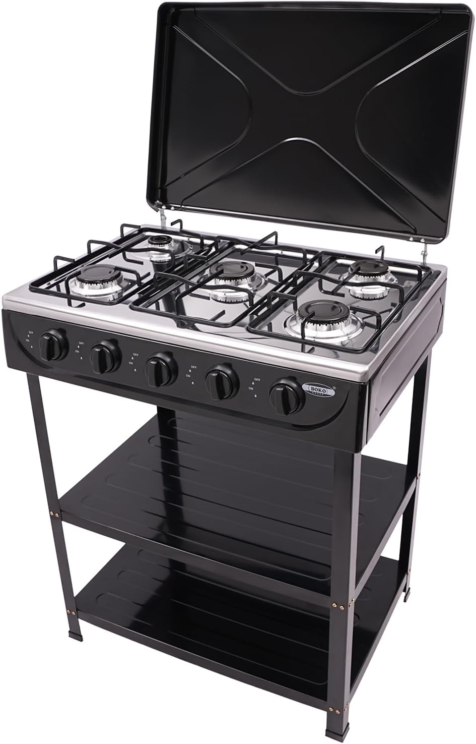 QIANMOON Portable 5 Burner Gas Stove: Effortless Outdoor Cooking